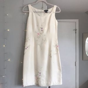 NWOT Ann Taylor embroidered silk dress
